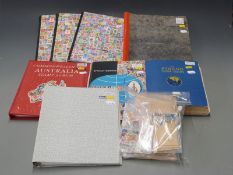 Eight albums of Commonwealth and foreign stamps and packets of loose stamps