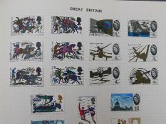 Four albums of British, Commonwealth and foreign stamps, all periods