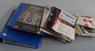 An extensive collection of GB miniature sheets, an album of similar sheets, PHQ cards and sundry