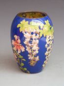 Japanese cloisonné vase in box, H18cm