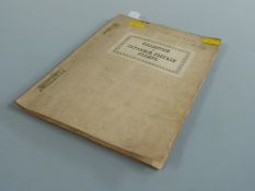 A collection of Japanese stamps in an album together with loose sheets and postcards. All early