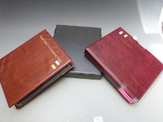 Two albums of GB presentation packs and an album of similar sheets