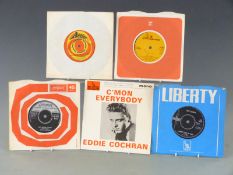 Little Richard / Eddie Cochran / Jerry Lee Lewis - 26 singles including ACT4528 and LEP 2111, both