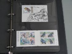 Themed album of all world stamps relating to motorbikes