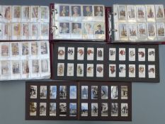 Six albums of cigarette cards including Godfrey Phillips annuals, The Mechanised Age, Famous Minors,
