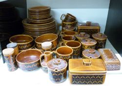 Hornsea retro dinner, tea and table ware decorated in the Heirloom pattern, mostly six place