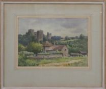 Spencer Ford watercolour Ludlow Castle, signed lower left, 25 x 36cm