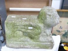 Stone winged gargoyle