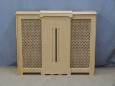Wooden extendable radiator cover, max length 142 min 111 x D20.5 x H91cm