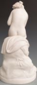 Goss Parian ware figurine of a nude maiden, height 29cm