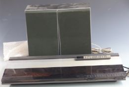 Bang & Olufsen Beocenter 2200 record player and radio with a pair of Beovox X25 speakers