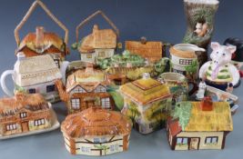 Collection of vintage kitsch cottage ware including Price Kensington, Beswick etc