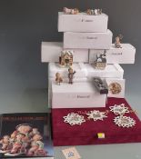 Goebel Hummel Christmas tree decorations in fitted case; M.I. Hummel album and approximately 18