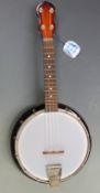 Musima ukulele banjo in soft carry case with pitch pipes