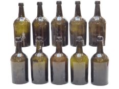 Ten late 19th / early 20thC glass beer bottles embossed Nailsworth Brewery Company Limited and to