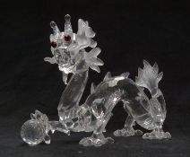 Swarovski Crystal Fabulous Creatures The Dragon 1997 annual edition, in original box with outer