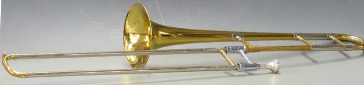Elkhorn Getzen trombone, serial no. KT9439, in original hard case