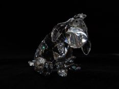 Swarovski Crystal cut glass Disney Winnie The Pooh Eeyore, in original box.