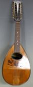 Carlo Ricordo early twentieth century Neopolitan twelve string mandolin, number 1000 to label,