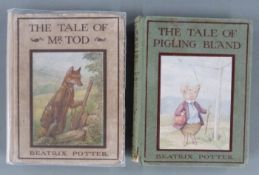 [Beatrix Potter] The Tale of Mr. Tod, Frederick Warne 1912 first edition illustrated with colour