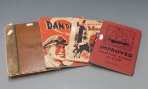 Four albums of GB and world stamps including Victorian issues