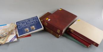 An album of Great Britain mini sheets, sponsored and other booklets, together with three stockbooks,