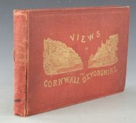 Views in Cornwall and Devonshire published Henry Besley 1861, first edition with 60 fine steel-