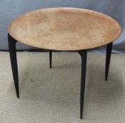 Engholm and Willumsen for Fritz Hansen retro tray top coffee table or drinks tray with folding base,