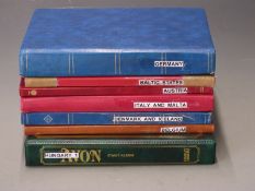 Seven stockbooks of European stamps