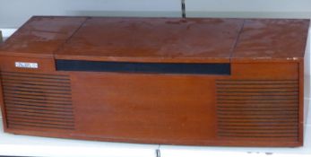 Decca Deccalian 6 table top stereo record player with Garrard 2025 TC deck, in teak cabinet with