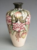 Moorcroft signed Kerry Goodwin limited edition 176/300 vase dated 2001, boxed H16cm