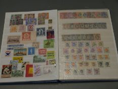 An unused stockbook and a stockbook of mixed stamps including high value Commonwealth fiscal stamps