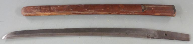 Wakizashi blade and saya