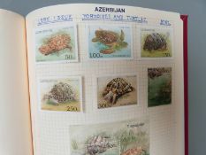 Ten albums of stamps comprising Russia x 7, former Soviet Union x 3