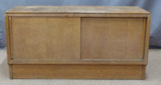 Retro cabinet with sliding doors, W91 x D33 x H45cm