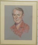 Istvan Nyikos portrait of a man, signed and dated 1979,  51 x 41cm