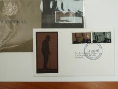 Great Britain 1965 Churchill Commemoration presentation pack and first day cover with Bladon