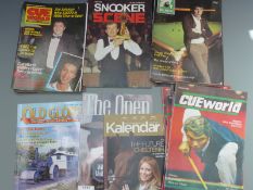 Quantity of 1980's Pot Black, Cue World and similar magazines