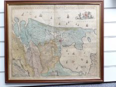 Nicholaes Visscher 18th map of Holland 'Comitatus Hollandiae Tabula Pluribus Locis Recens Emendata A