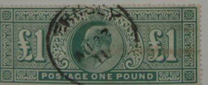 GB 1911 SG320, £1 deep green, used