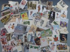 A quantity of postcards including local interest, Painswick, Gloucester, Switzerland, humorous,