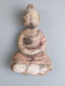 Indus valley carved stone figure, probably from a temple relief circa 900-1100 AD, height 14.5cm