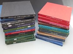 Twenty four limited edition sets of New Zealand stamps in hardback covers