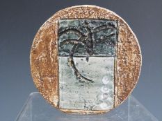 Troika wheel vase with AB to base, H12cm