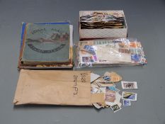 Four albums of all world stamps including early Australian states, loose stamps etc
