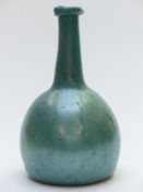 18thC style iridescent glass bottle vase, 30cm tall