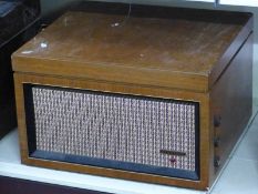 Dynatron portable record player with Garrard deck