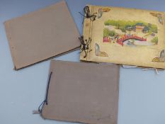 Three photograph albums, the first of Scouting interest, another early 20th century including