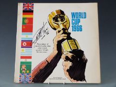 World Cup 1966 vinyl record signed to the sleeve by Geoff Hurst