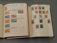 Twelve albums of stamps comprising Portugal x 2, Pakistan x 2, Peru x 2, Thailand, Tunisia, Syria,
